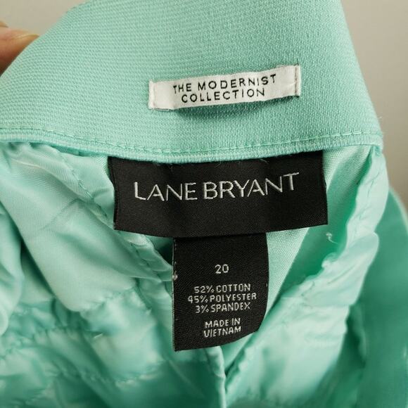 Lane Bryant Modernist Collection Seaform cropped stretchy waist band pant size20 - Picture 9 of 10